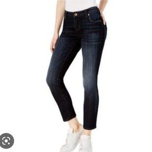 Kut from the Kloth Dark Indigo Cropped Ankle Jeans